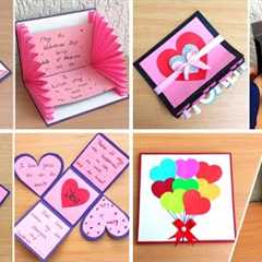 How to make Valentine's day card/Handmade Valentines Card/Valentine's day card making/Valentine card