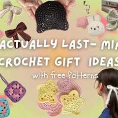 15 ACTUALLY  *last-minute* crochet gift ideas (1-2h projects, beginner-friendly + FREE patterns!)