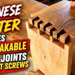 Japanese Master Creates Unbreakable Wood Joints Without Screws