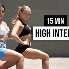 15 MIN Full Body HIIT Workout with Community Member Lorig - No Equipment, Bodyweight Only