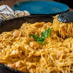 Simple and Creamy One-Pot Chicken Spaghetti