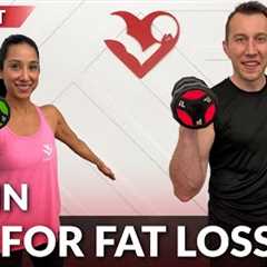 20 Minute HIIT Workout for Fat Loss with Weights – No Repeat Full Body Dumbbell HIIT Workout at Home