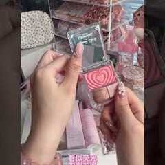   Asmr unboxing and restocking beautiful makeup #asmr #unboxing 