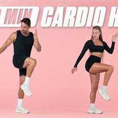 20 Min Standing Cardio HIIT Workout | Full Body Fat Burn (No Repeat, No Equipment)