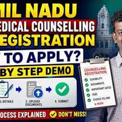 Tamil Nadu Medical Counselling Registration Open - How to Apply - Step By Step Demo | Mizpah Academy