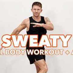 SWEATY Full Body HIIT + Abs | No Equipment, No Repeats
