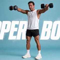 20 Min TOTAL UPPER BODY Workout With Dumbbells (Build Muscle & Strength)
