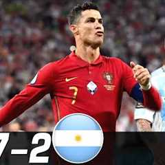 Portugal vs Argentina - Ronaldo vs Messi ( Last Matches ) HD