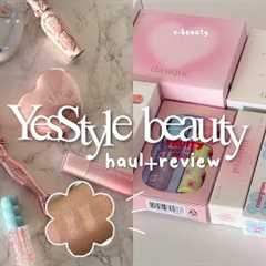 $150 YESSTYLE beauty haul 🍥 | k-beauty, makeup, skincare, unboxing & swatches