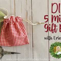 5 Minute Gift Bag // Easy Sewing Tutorial