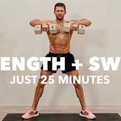 25 Min Full Body Dumbbell Workout | No Repeats, No Jumping