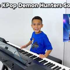 TOP KPop Demon Hunter Songs 🎹 7 Year Old Piano Prodigy Jelijah Diaz #kpopdemonhunters #piano..