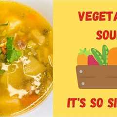 Homemade hearty chicken vegetable soup | Healthy and delicious meal in 20 minutes