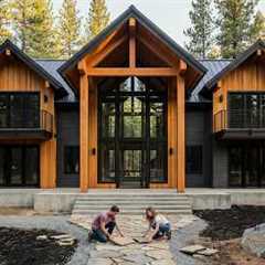 A Young Couple Turned Barren Land into Their $850,000 Dream Log Cabin | From Start to Finish