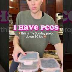 🍽️ PCOS Meal Prep with Me! A registered dietitian! 🩷