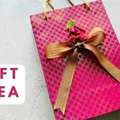 Gift Bag Decoration for Mother’s Day | Wine Bottle Gift Bag | Gift Bag Idea #gift-bag