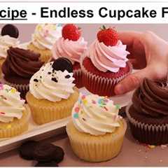 Make assorted Cupcakes USING 1 RECIPE! 🧁