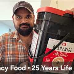 Emergency survival Food, self storage 25 Years, cooking and taste test