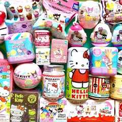 ASMR HELLO KITTY TOYS SURPRISE UNBOXING | HUGE Sanrio Mystery Blind Boxes mini toys