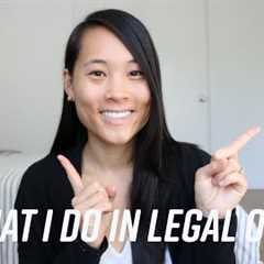 What I do in legal ops