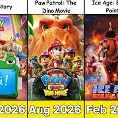 Upcoming  and Released Animated Movies  in (2026-2027)