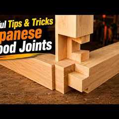Useful Tips & Tricks Japanese Wood Joints Don't Need a Single Screw. Extreme Ancient Japanese..