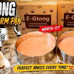 E-Gtong Stainless Steel Springform Pan Review | Is It Worth Buying? Unboxing + Test!