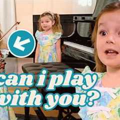 😱5 Year Old Prodigy Plays Piano and Violin Simultaneously! 🎹🎻