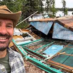 Cabin Down. Land Cleared