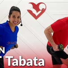 Full Body HIIT Tabata Workout - 40 Minutes Tabata HIIT Workout with Weights at Home