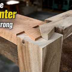 Traditional Japanese Carpenter Builds Strong Wood Joints Without Nails