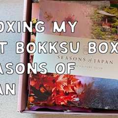 Unboxing my first Bokksu box - Seasons of Japan