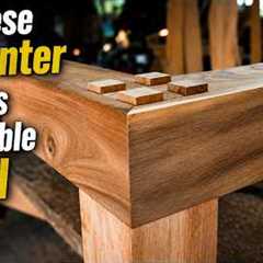 Japanese Carpenter Creates Incredible Wood Joints Without Nails or Screws