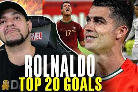 YEA...HE'S GOATED!!! Cristiano Ronaldo - Top 20 Goals (REACTION)