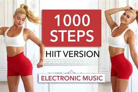1000 STEPS HIIT - max. calories burned in 10min - zone 4-5 cardio