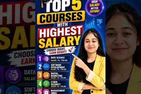 Top 5 Highest Salary Courses in 2026 💰 Best Career Options After 12th