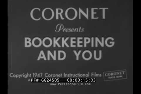  BOOKKEEPING AND YOU  1947 CAREER GUIDANCE FILM  ACCOUNTING, FINANCIAL RECORD KEEPING JOBS GG24505