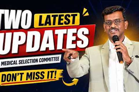 Two Latest Updates demo TN Medical Selection Committee | Don't Miss it | Mizpah Academy | NEET 2026