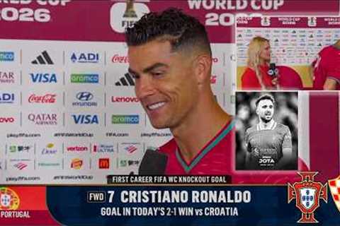 Cristiano Ronaldo gets Emotional react to Diogo Jota Anniversary 😭| Portugal vs Croatia 2-1