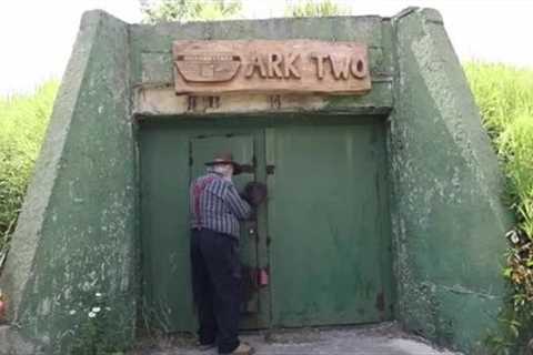 Tour of an underground bunker created from 42 buses