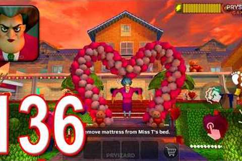 Scary Teacher 3D - Gameplay Walkthrough Part 136 - 3 New Levels Valentines Day Update (iOS, Android)
