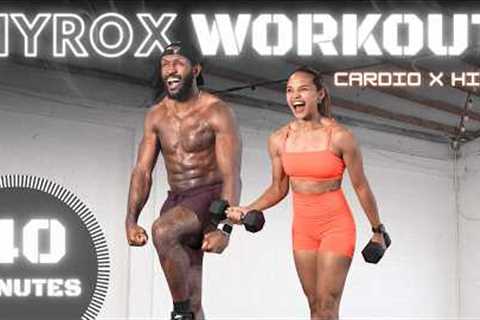 40 Minute Full Body Cardio X Dumbbell HIIT (Hyrox Style)