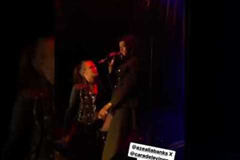Azealia Banks and Cara Delevigne Last Night at The Box in NYC