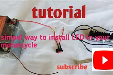 How to install LED in your motorcycle | LED Lights | LED Lights TUTORIAL