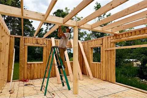 Building A Log Cabin To Raise My Family In | Loft Beam And Floor Joists