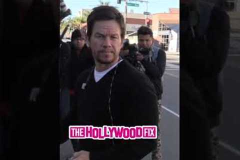 Mark Wahlberg Sparks A Paparazzi Argument While Leaving Lunch At The Palm In Beverly Hills, CA