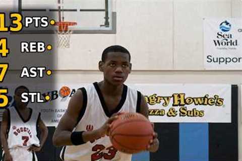 LeBron James 1997 Shooting Stars AAU Game Highlights| Full Game Stats