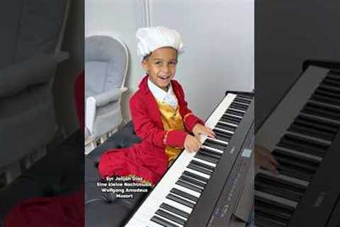 🤯 5 Year Old Prodigy Plays Eine kleine Nachtmusik 🎹🌟 Jelijah Diaz #piano #pianoprodigy #talent..