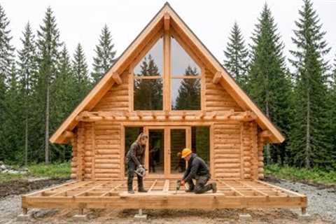 Couple Builds Their OFF-GRID Luxury Wooden Cabin Deep in the Forest | by @OneFootOfftheGrid   ​