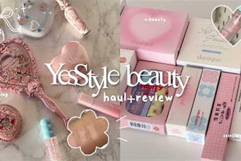 $150 YESSTYLE beauty haul 🍥 | k-beauty, makeup, skincare, unboxing & swatches